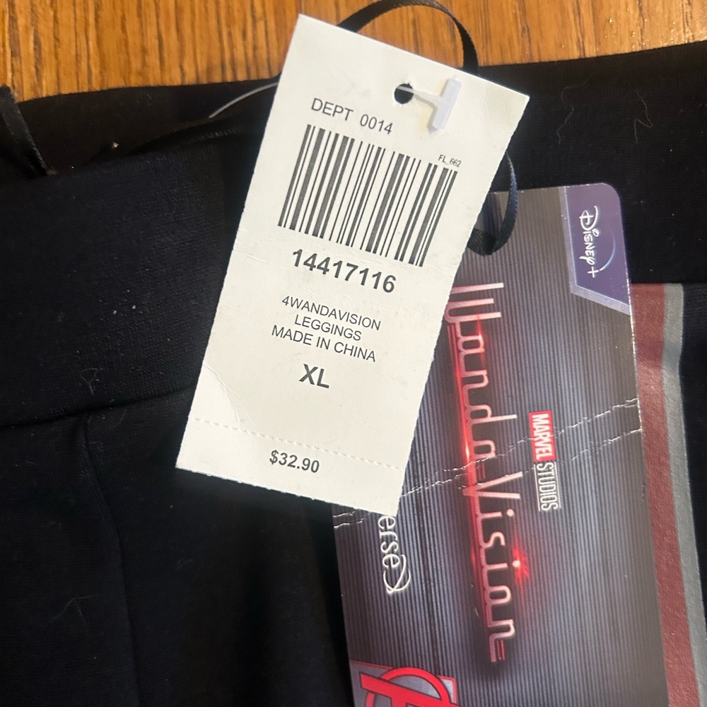Disney Black and Red WandaVision Leggings - Picture 2 of 2